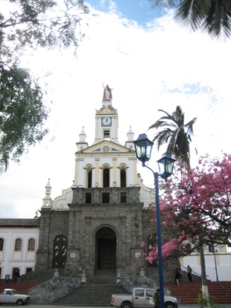 the chapel in a town that specializes in making leather goods