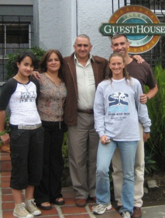 the Serranos - Nichole, Clara, Pastor Fernando, and us