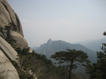 Looking south from the base of the big rock