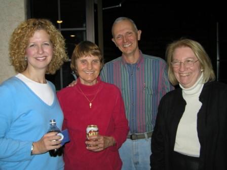 Donna D, the bride's Mom and Dad, and Dad's sister in law, Joan