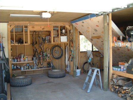 Who doesn't need a climbing wall in their garage?!