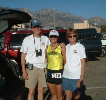 The Kohout parents and me in front of the Organ Pipe mountains