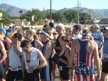 I'm in the back, in the middle, in my bright yellow FCA Endurance jersey