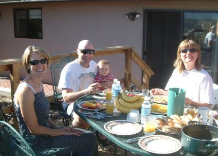 breakfast on the deck